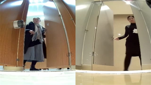 商场女厕惊现偷拍狂魔！实录美女如厕私密全过程